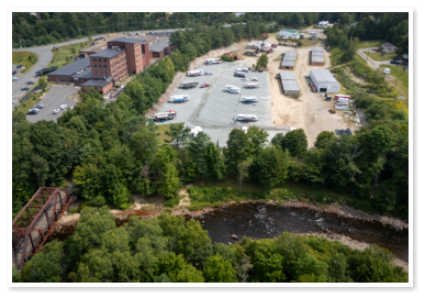 Aerial view of Little Town Campground