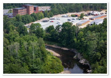 Aerial view of Little Town Campground