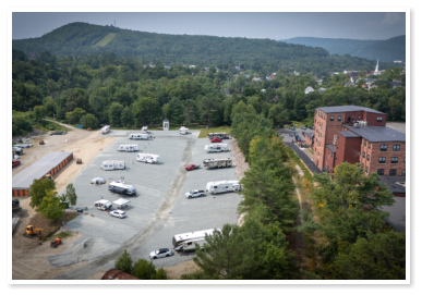 Aerial view of Little Town Campground
