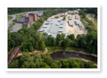 Aerial view of Little Town Campground
